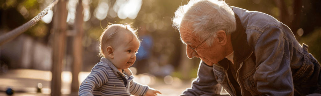 grandparent plays with child thanks to grandparent rights lawyers